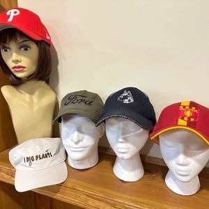 Baseball, Cap / Hat collection of 5 different styles. New and barely used unisex